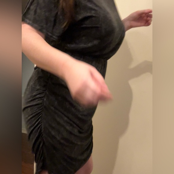 Charcoal sundress with Ruching on the sides -Catos XL - Picture 5 of 8